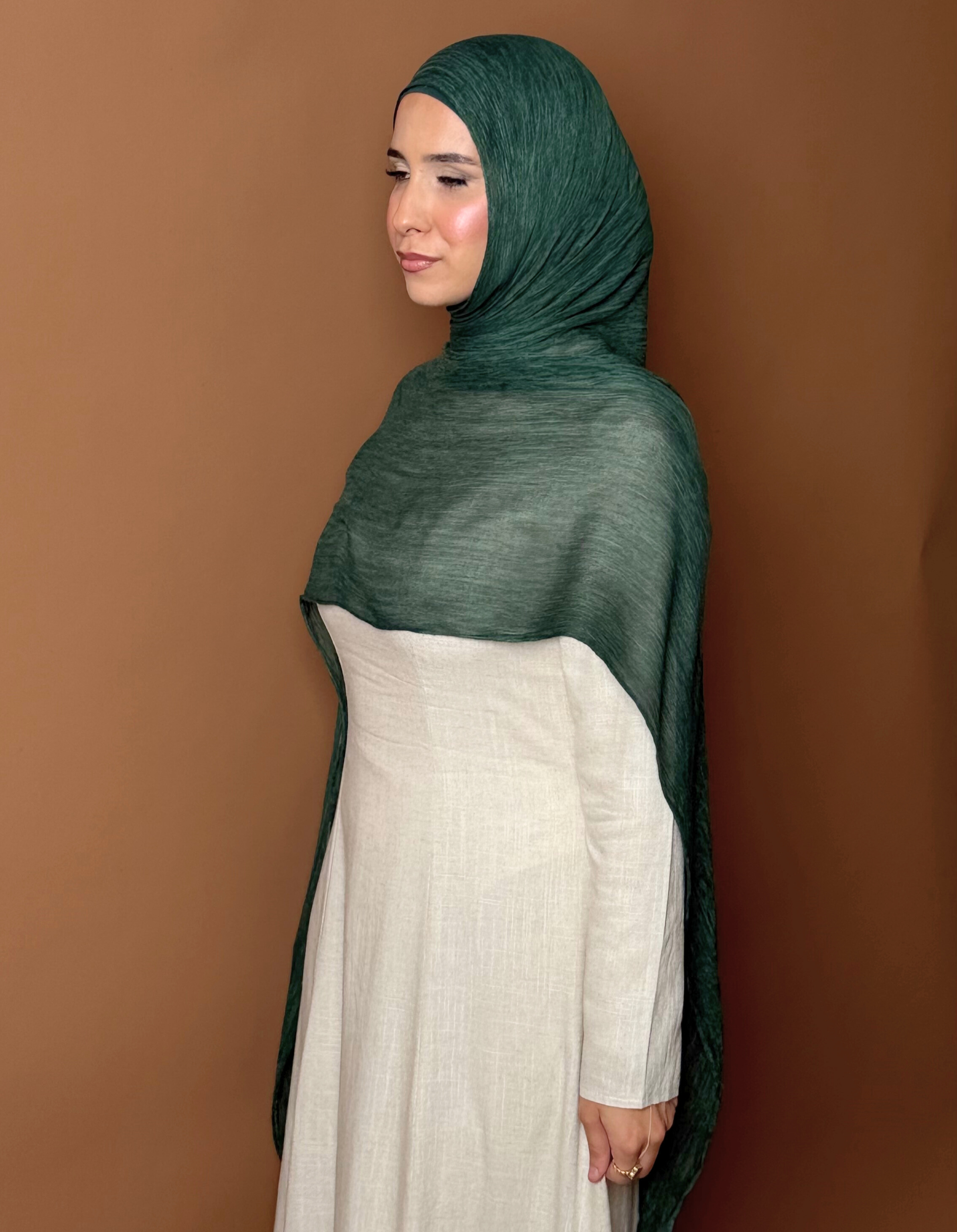 Emerald Hijab and Cap