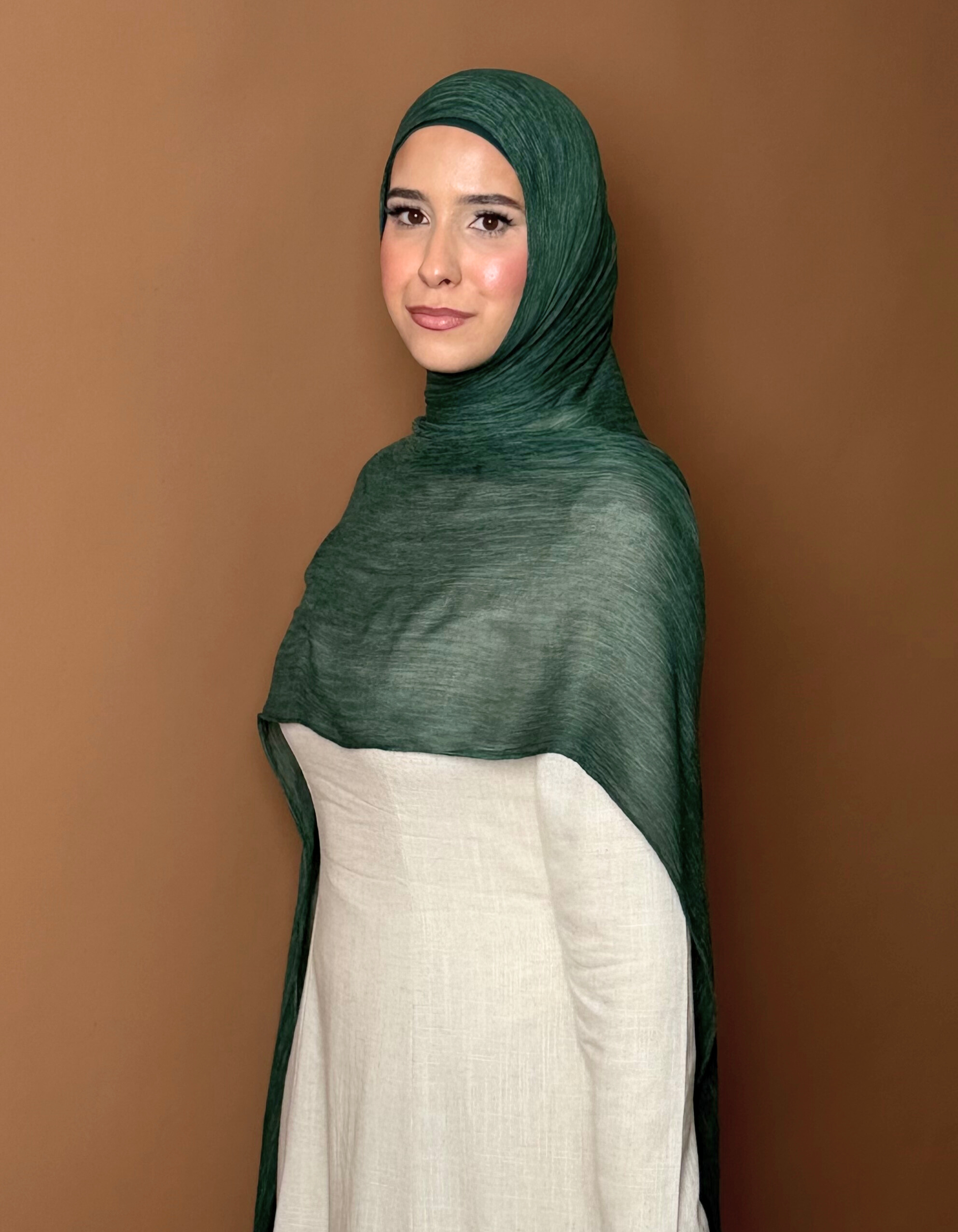 Emerald Hijab and Cap