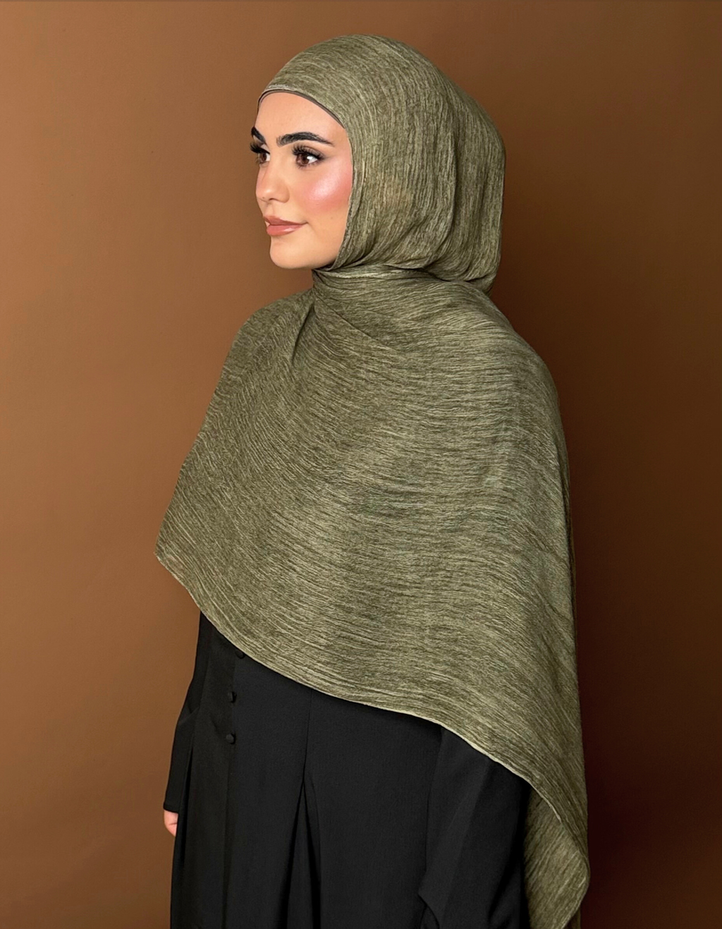 Olive Hijab and Cap