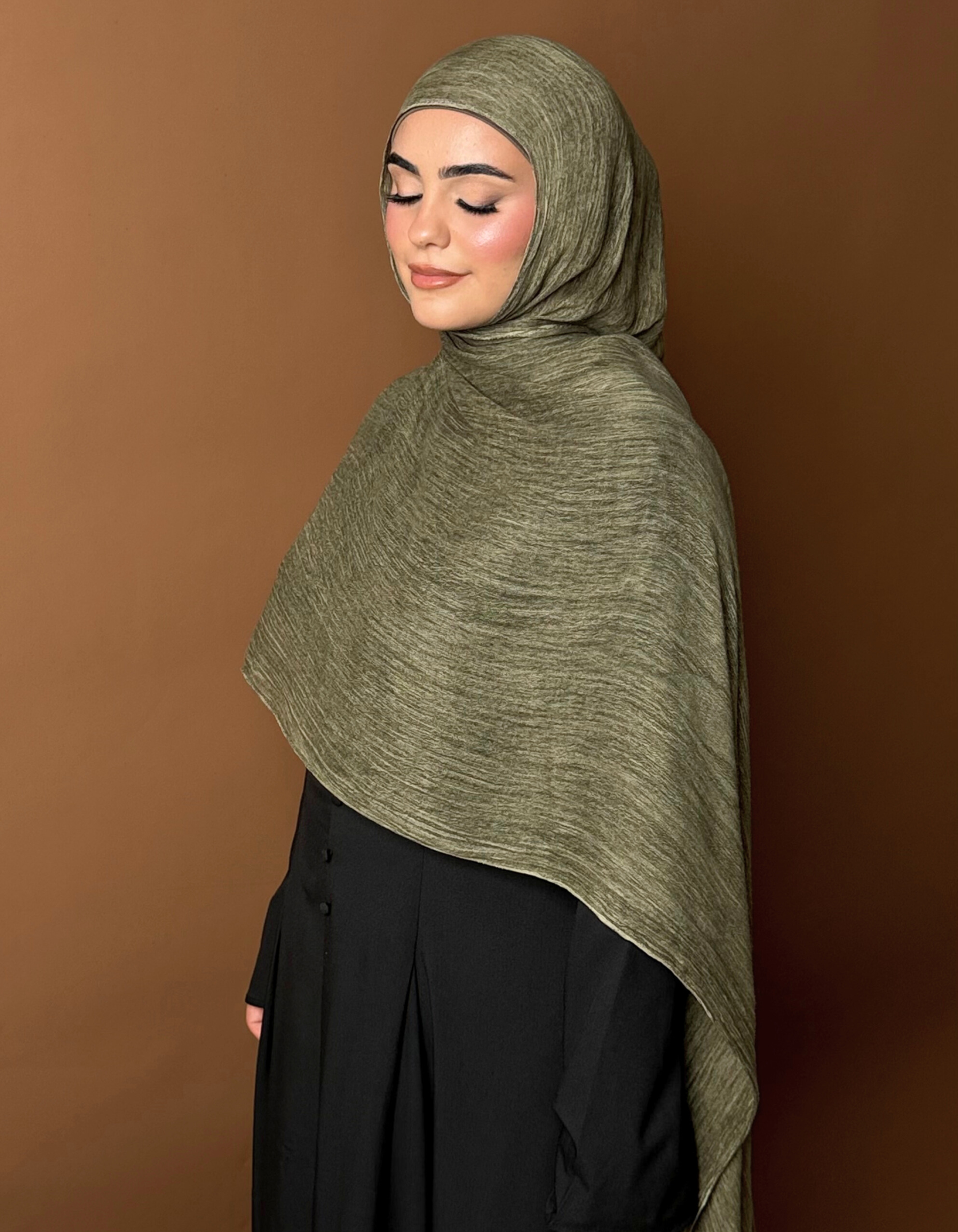 Olive Hijab and Cap