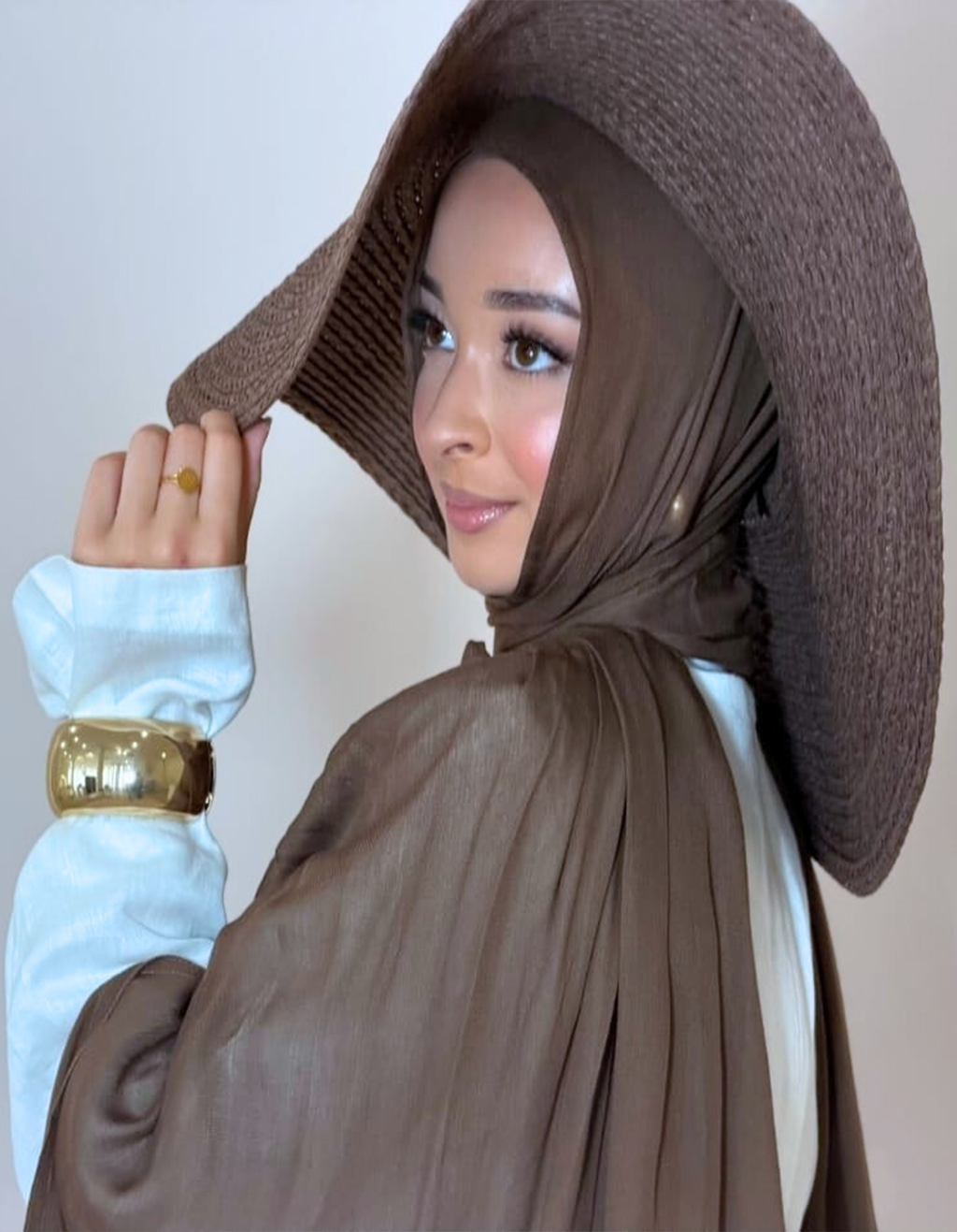 Dark Khaki Hijab