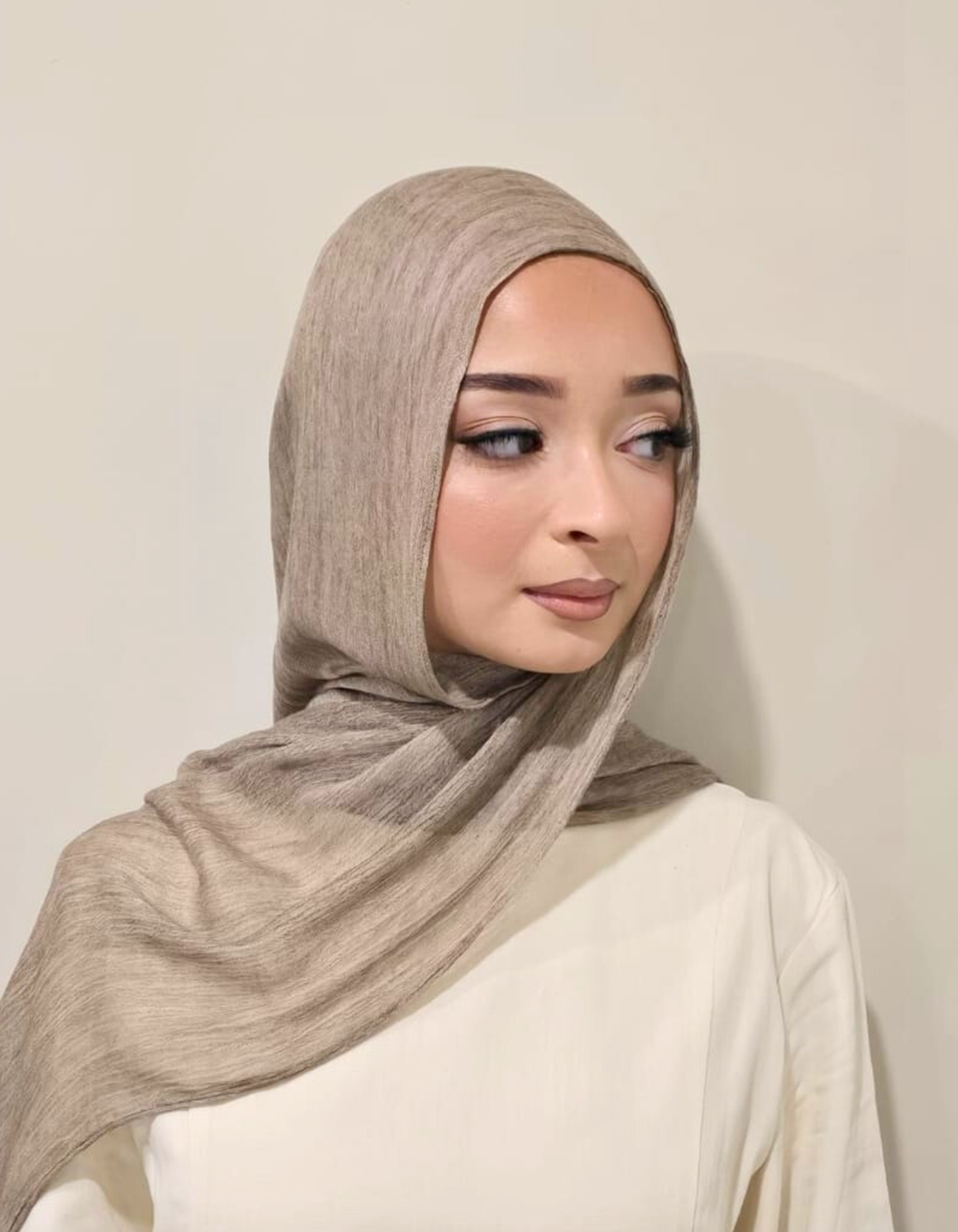 Mushroom Crinkle Hijab