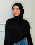 Bamboo Jersey Midnight Black Hijab