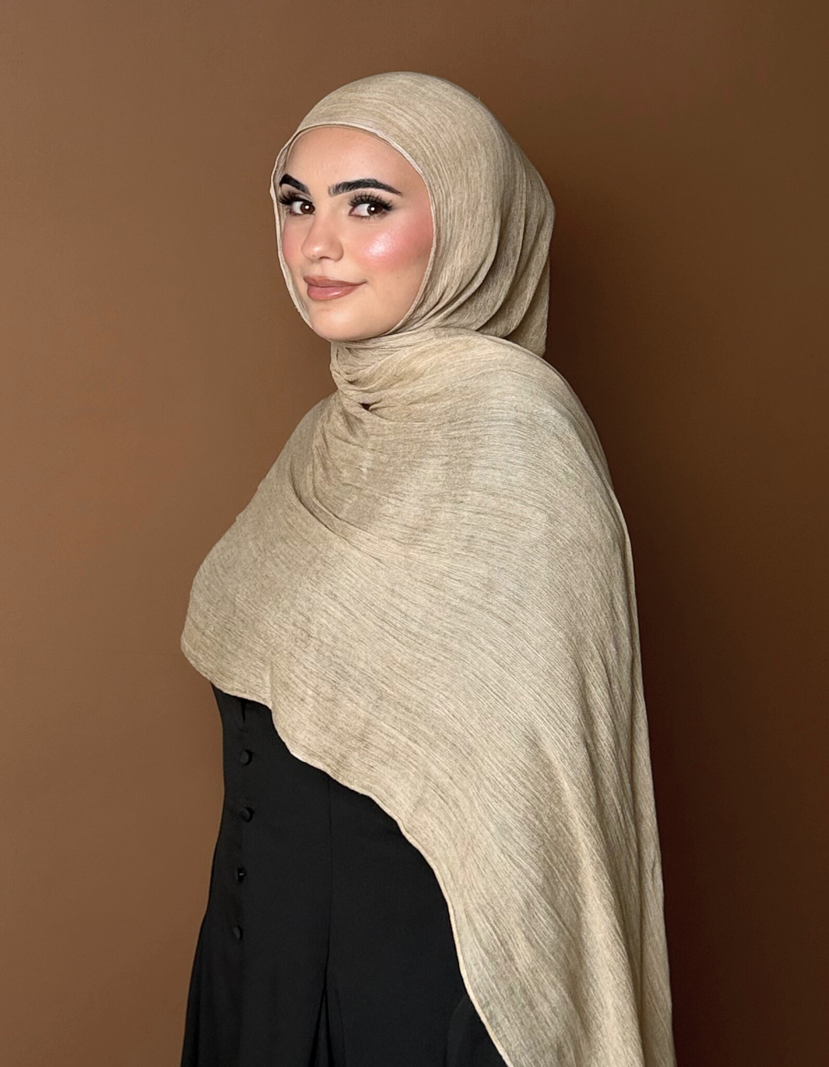 Caramel Hijab and Cap