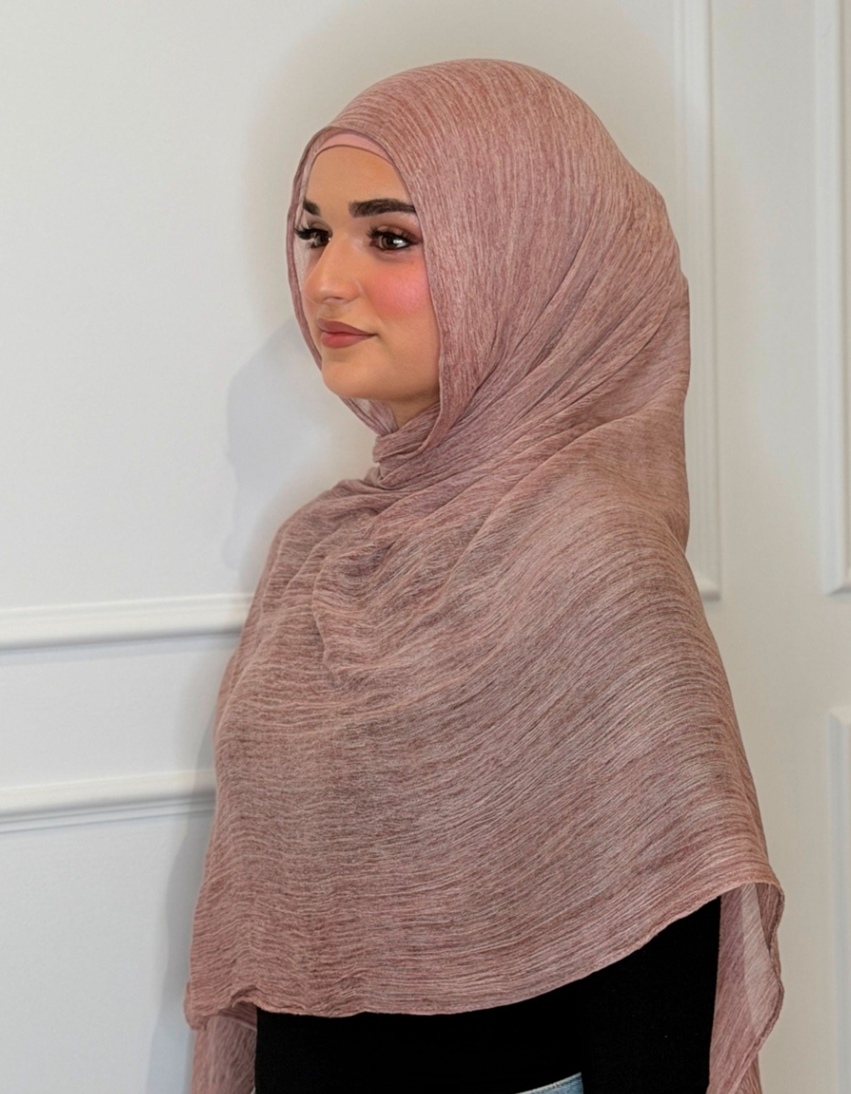 Dusty Rose Hijab and Cap